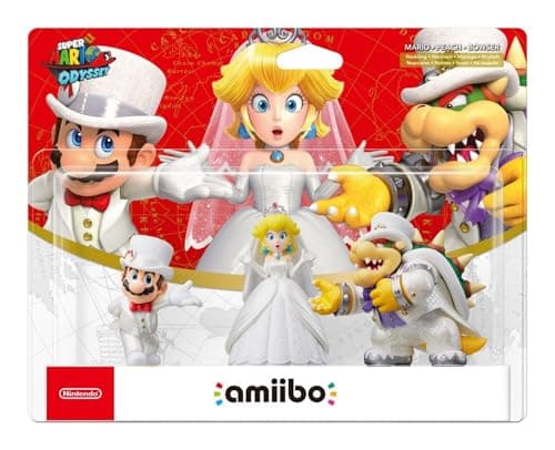 Image of Amiibo - Mario/Peach/Bowser (Wedding 3-Pack) (Super Mario Odyssey)