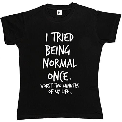 Image of Fancy A Snuggle I Tried Being Normal Once. Worst 2 Minutes in My Life Womens Boyfriend Fit T-Shirt Black XX-Large