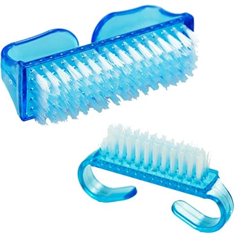Image of 2 Pcs Nail Clean Brush - Large & Small Handle Scrubbing Brush for Acrylic Nails