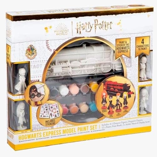 Image of Harry Potter Hogwarts Express Model & Character Paint Set – Creative Craft Kit for Kids Ages 5+