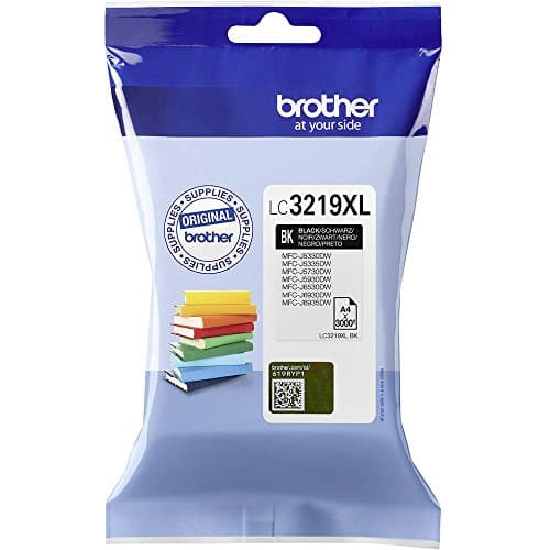 Image of Brother LC-3219XLBK Inkjet Cartridge, Black, Single Pack, High Yield, Includes 1 x Inkjet Cartridge, Genuine Supplies