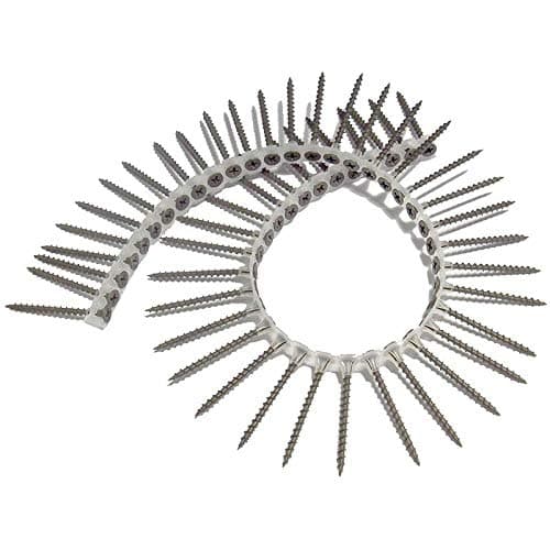 Image of ForgeFix Coarse Thread Collated Drywall Screws | 3.9 x 25mm | Black Phosphate | Box 1000