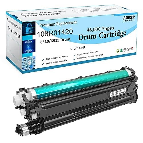 Image of ASEKER Compatible 6510 6515 Drum Cartridge Black 108R01420 for Xerox WorkCentre 6515DN 6515DNI 6515DNM 6515N Phaser 6510 6510DN 6510DNI 6510DNM 6510N Printer High Yield 48000 Pages Drum Unit (Black)