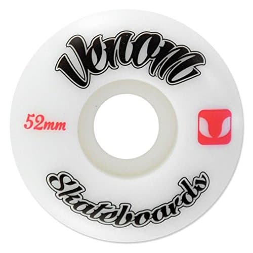 Image of Venom Skateboards Wheels 99a Urethane for Street Skating Skateparks White Set of 4 Size 52mm