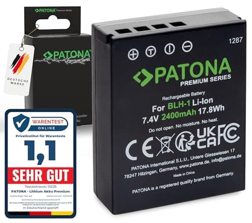 Image of PATONA Premium Replacement Battery for Olympus BLH-1 BLH1 Battery 2400mAh Compatible with Olympus OM-D EM-1 Mark2 Mark III E-M1X