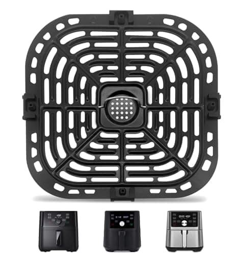 Image of GCQ Air Fryer Replacement for Instant Vortex 6 Plus 6-in-1 Air Fryer 5.7L, Original Air Fryer Replacement Tray Grill Pan Plate Crisper Plate Rack Parts,Dishwasher Safe