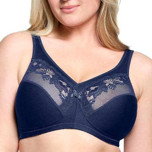 Image of Glamorise MagicLift Minimizer Wirefree Bra 1003 (Women's & Women's Plus) Blue