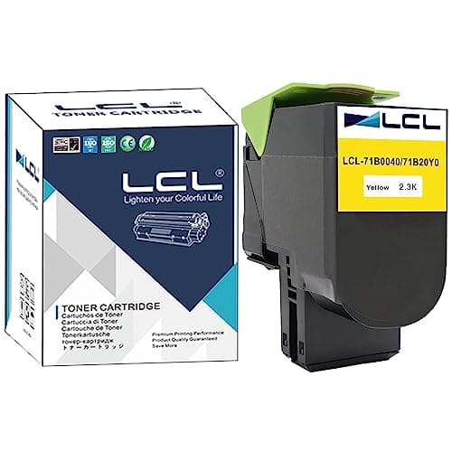Image of LCL Toner Cartridge 71B0040 71B20Y0 CS317dn CS317 CS317dn CX317 CX317dn CS417 CS417dn CX417 CX417de CS517 CS517de CX517 CX517de (1 Yellow) Replacement for Lexmark