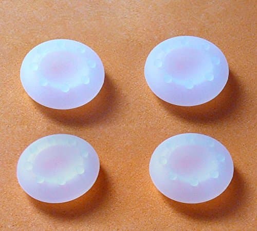 Image of Analog Silicone Thumb Stick Grips Joystick Cap Cover for PS4 PS3 PS2 Xbox 360 Xbox One Game Controllers (4 pcs Clear)