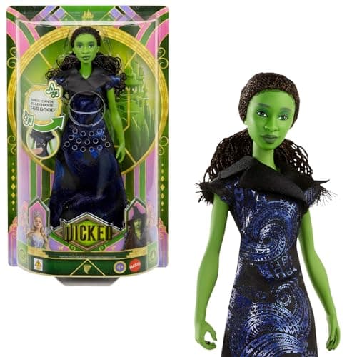 Image of Mattel Universal Pictures’ Wicked: For Good singing Elphaba Fashion Doll with Removable Outfit, inspired by the Movie, Sings “For Good” in English, JFM09