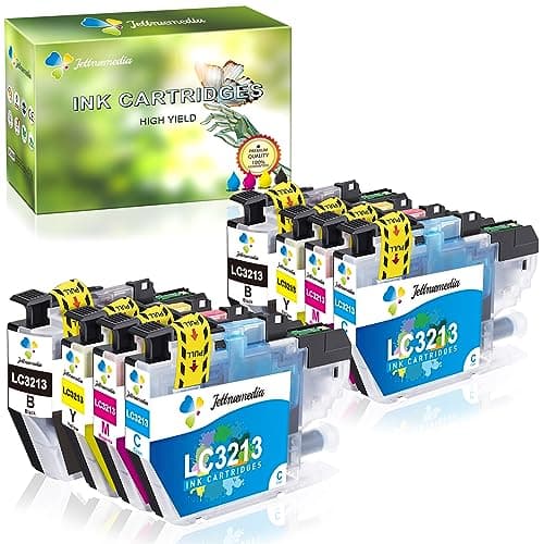 Image of Jettruemedia 8-Pack LC3213 LC3211 Ink Cartridges Replacement for Brother LC-3213 LC-3211 Compatible with Brother MFC-J497DW MFC-J491DW MFC-J890DW MFC-J895DW DCP-J572DW DCP-J772DW DCP-J774DW Printer