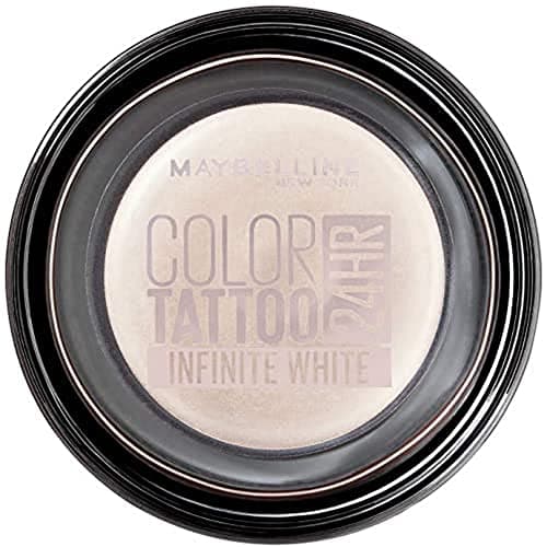 Image of Maybelline Eyestudio 24 Hour Color Tattoo Gel-Cream Eyeshadow, 45 Infinite White