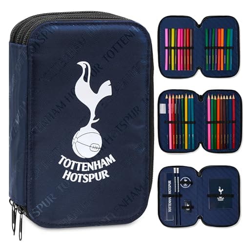 Image of Tottenham Hotspur F.C. Filled Pencil Case, Stationery Set - School Supplies