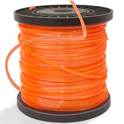 Image of Zeqeey Square Heavy Duty Trimmer Line 2.4mm x 100m Strimmer Nylon String Wire Cord Rope for Garden Grass Strimmer & Electric Trimmers, 0.095 inch - Diagonal Size 3.4mm