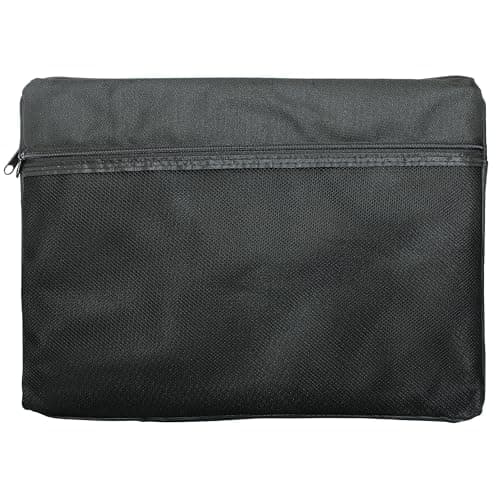 Image of Cathedral Products | A4 Canvas Document Bag with Zip and Outer Mesh Pocket - Black