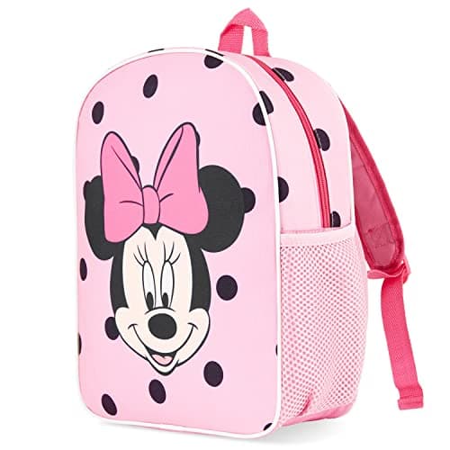Image of Disney Stitch Backpacks for Girls Elsa Minnie Mouse Toddler Backpack Kids Rucksack Nursery Pre School Bags for Girls Travel Holiday Stitch Gifts (Pink Minnie)