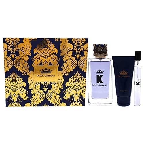 Image of Dolce & Gabbana 3-Piece K Gift Set for Men, 100ml EDT, 50ml Shower Gel, 10ml Mini Spray