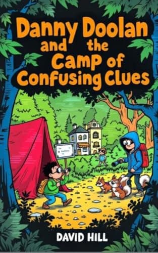 Image of Danny Doolan and the Camp of Confusing Clues: Code-breaking, bunk bed sabotage, and one very judgmental squirrel (Danny Doolan Mysteries Book 4)
