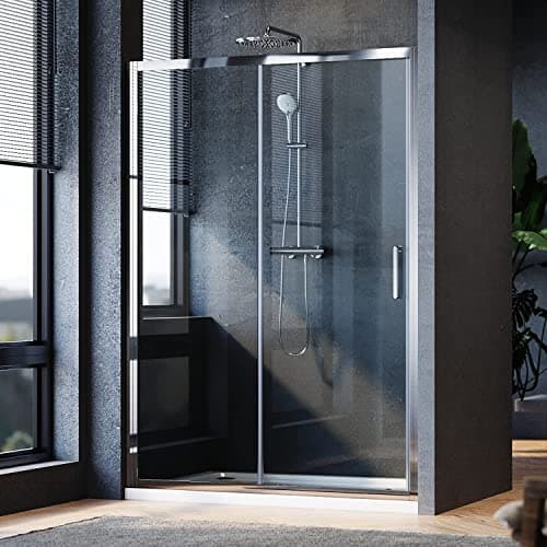 Image of ELEGANT 1000mm Sliding Shower Door Modern Bathroom 8mm Easy Clean Glass Shower Enclosure Cubicle Door