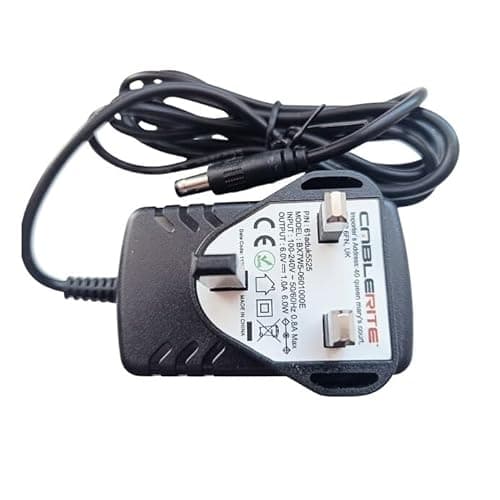 Image of 6v power supply adapter for UA-651 Upper Arm Blood Pressure Monitor A&D Instruments - psu plug cable
