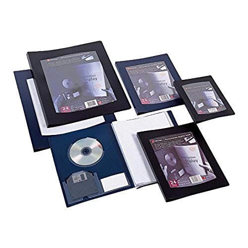 Image of Rexel 210480 A4 24 Pocket ClearView Display Book,Black