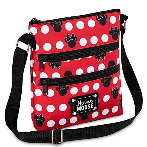 Image of Disney Stitch Cross Body Bag for Girls Teenagers, Shoulder Bag with Adjustable Strap Women Fashion Handbag, Stitch Gifts (Minnie Mouse, 25x22x2cm)