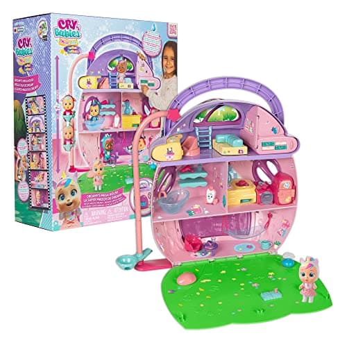 Image of CRY BABIES MAGIC TEARS Dreamy's Mega House, Dreamy character Dolls House with +25 Accessories - Playset toy for Boys and Girls +3 Years
