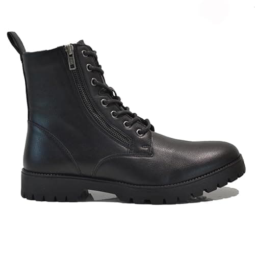 Image of MENS WALKING HIKING CASUAL POLICE WORK SECURITY MILITARY WINTER ZIP ANKLE BOOTS SIZE (BLACK, UK Footwear Size System, Adult, Men, Numeric, Medium, 9)