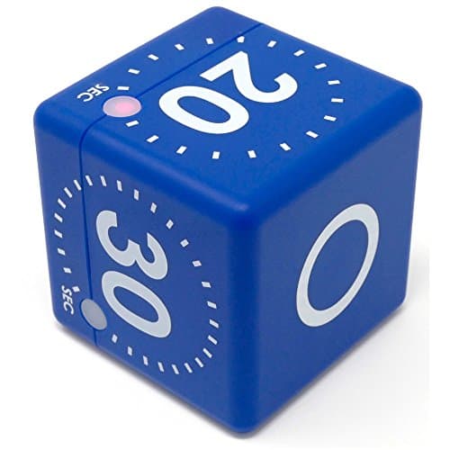 Image of TFA Dostmann Digital Cube Timer, 38.2036, Ideal for Games or Workouts, 4 Set Expiration Times, Optical and Acoustic Expiration Signal, L 60 x W 60 x H 60 mm