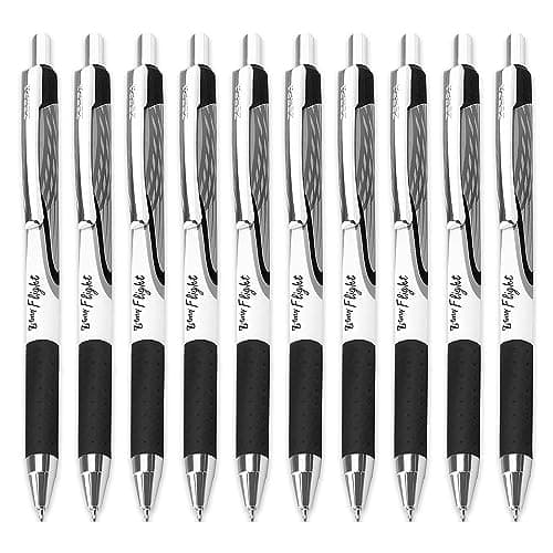 Image of Zebra Classic Z-Grip Flight Ballpoint Pens - 1.2mm - Black Ink - Pack of 10