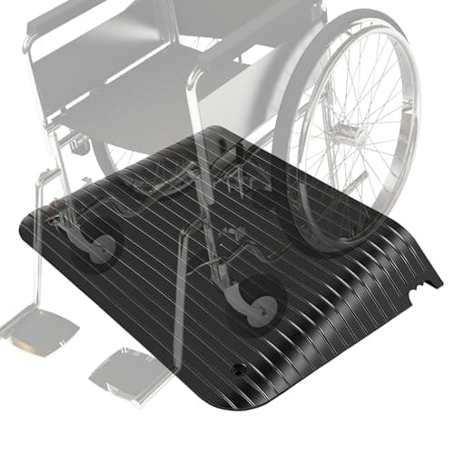 Image of Street Solutions UK Wheelchair Ramp for Homes – 4" Ramps for Mobility Scooters, Door Ramps for Wheelchairs - Threshold Ramp with Slip-Resistant Surface