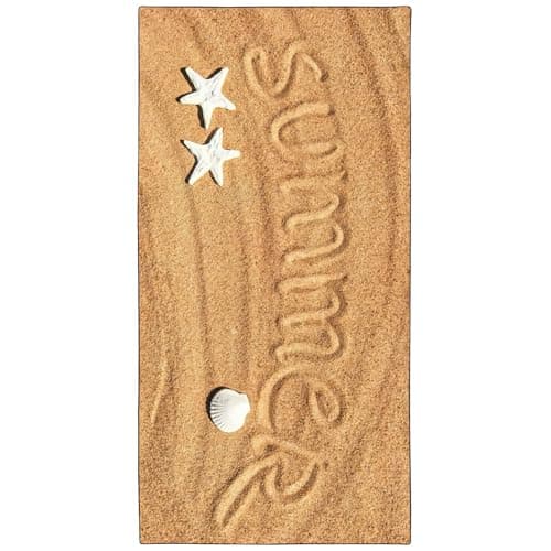 Image of YISUMEI Summer Starfish Shells Beach Towels for Adults Extra Large 180x90cm, Microfibre Quick Dry Towel for Travel Swimming Camping Sports