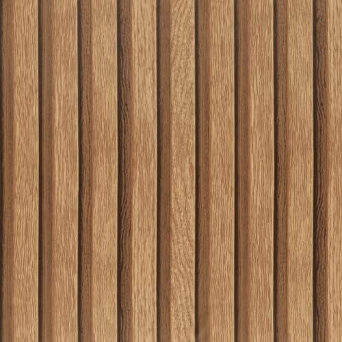 Image of Arthome 43.5x610cm Wood Slats Wallpaper Self-Adhesive Removable Peel and Stick Wallpaper Vinyl Decorative Brown Wood Slat Paper Film Vintage Wall Covering for Furniture Easy to Clean