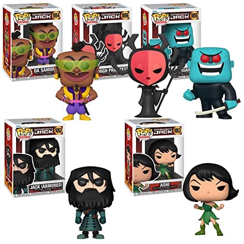 Image of Funko Pop! Samurai Jack Set of 5 - Armored Jack, Ashi, Da Samurai, High Priestess and The Guardian