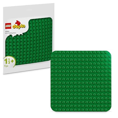 Image of LEGO DUPLO Green Building Plate, Creative and Educational Toys for Toddlers from 18 Months and up, Display Base Encourages Imaginative Role Playing, Montessori Gift for Boys and Girls 10460