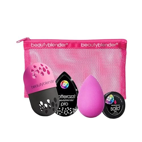 Image of Beautyblender Make Me A Pro Set – Make-up Sponge, Blending Sponge, Solid Cleanser, Travel Case & Blotting Pad – Pro Make-up Essentials for Flawless Application & Touch-ups