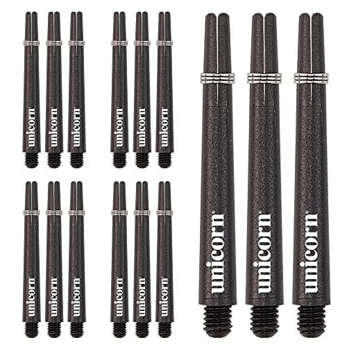 Image of Unicorn Dart Shafts | Gripper 3 Value Pack | Durable Nylon | Black | 15 Stems | Short 34.4 mm