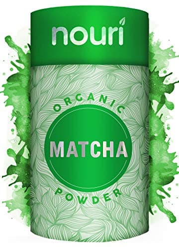 Image of NOURI Organic Matcha Green Tea Powder, 100 g (100 servings) | Ceremonial Grade | Pesticide-Free, Vegan & Vegetarian | Hot & Cold Drinks, Cooking & Baking