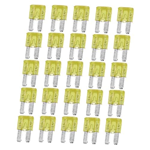 Image of X AUTOHAUX 25pcs 20A 20Amp Car Mini Blade Fuse for Boat Truck Motorcycle Yellow