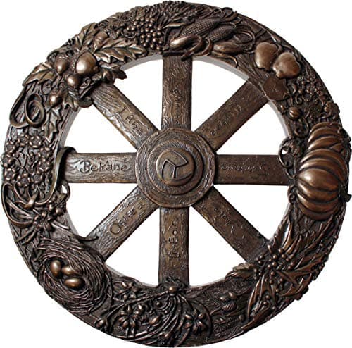 Image of Nemesis Now Wheel Of The Year Plaque Wall Plaque 33cm Bronze