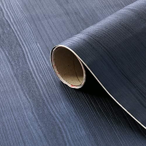 Image of d-c-fix vinyl wrap Quadro night blue quadro wood effect 67,5 cm x 1,5 m - sticky back plastic roll for furniture, kitchen & cupboards - contact paper sticker self adhesive film
