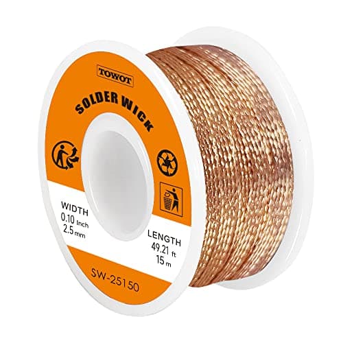Image of TOWOT Solder Wick, Desoldering Braid, Flux Wick, and Desoldering Wicks - Efficient and Professional Solder Removal SolutionSolution