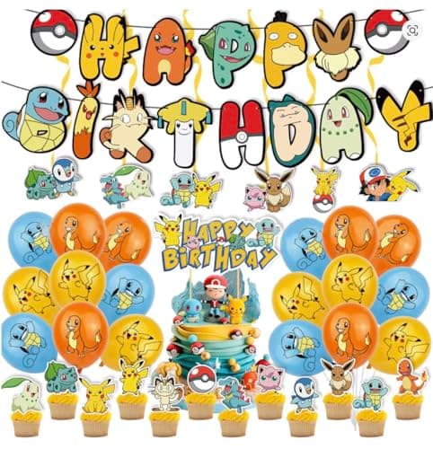 Image of Pokémon Party Supplies | 15+ Years | Birthday Supplies Set