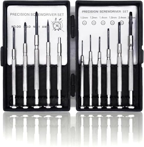 Image of 11 in 1 Magnetic Precision Screwdriver Set Professional Mini Repair Tool Kit for Eyeglasses Electronics Watch Jewelry PC Laptop with Anti Slip Handle
