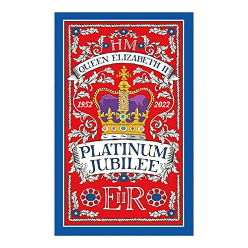 Image of Platinum Jubilee Tea Towel Commemorative Memorabilia Queen Elizabeth Crown Souvenirs Gift (By LILAJ)