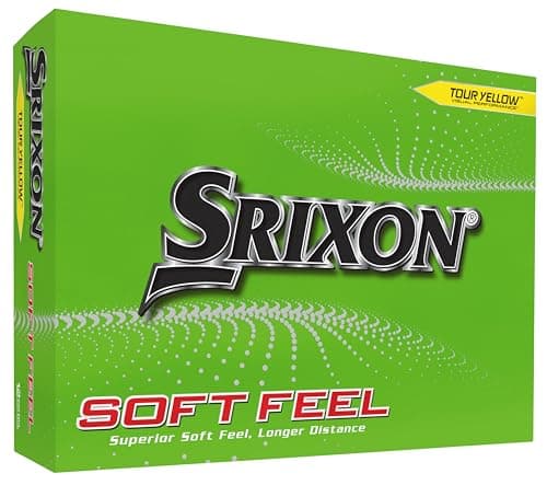 Image of Srixon Soft Feel 13 - Dozen Golf Balls - Distance and Low Compression Golf Balls - Golf Gifts and Golf Accessories, TOUR YELLOW