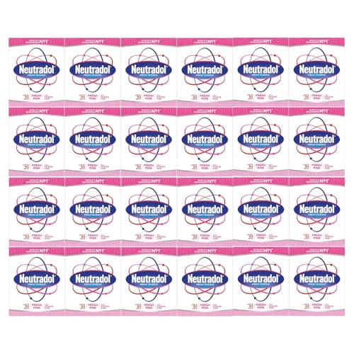 Image of Neutradol Slow Release Gel, Air Freshener and Odour Eliminator, No Plug or Spray Needed, Multipack of 24 x 135g (Fresh Pink)