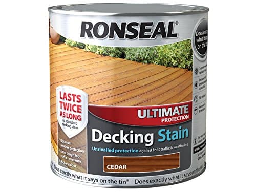 Image of Ronseal UDSCE25L 2.5 Litre Ultimate Protection Decking Stain - Cedar