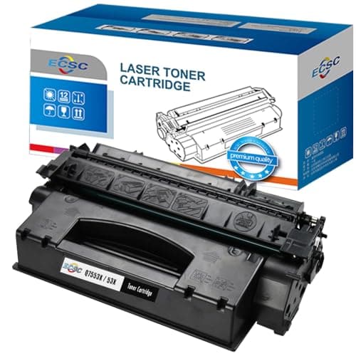 Image of ECSC Compatible Toner Cartridge Replacement for HP LaserJet M2727nf MFP M2727nfs MFP P2014 P2014n P2015 P2015d P2015dn P2015dtn P2015n P2015x Canon i-SENSYS LBP-3310 LBP-3370 Q7553X Q7553X (Black)
