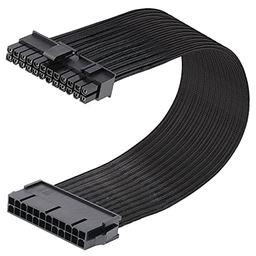 Image of J&D ATX 24 Pin Motherboard Power Extension Cable, Male to Female, 30cm